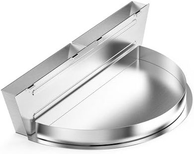 Bandeja recogegrasas Weber 57cm: extraíble, con divisor carbón.