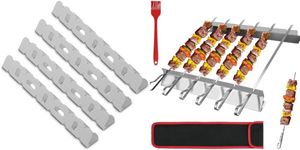 Brochetas para barbacoa con soporte