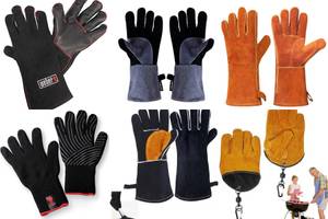 Los 5 mejores guantes para barbacoa de cuero