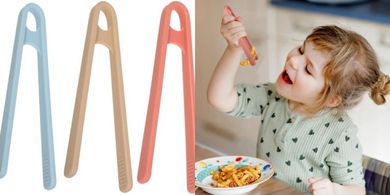 Pinzas de silicona para cocina: 5.5", 3 colores.