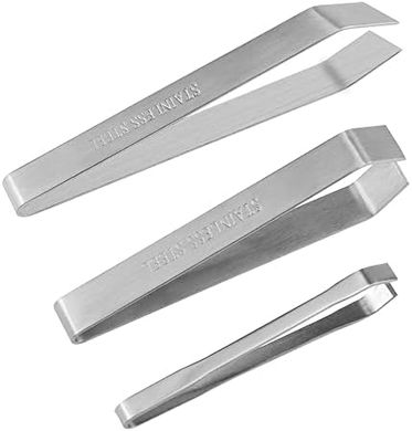 Pinzas multifuncionales de acero inoxidable: cocina y depilación.