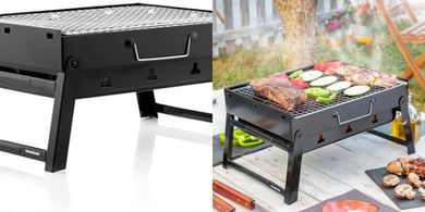 Mini Barbacoa Portátil BEARBQ: Plegable, para camping y 2 personas.
