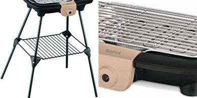 Parrilla eléctrica Easygrill Power Pies Tefal: 2300W, negro/topo
