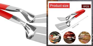 Pinzas de acero inoxidable multifuncionales para barbacoa