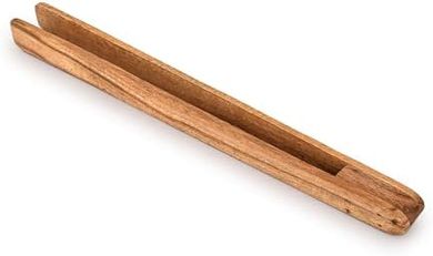 Pinzas de acacia: agarre perfecto, cocina, camping, parrilla (33x2.5x2.5cm)