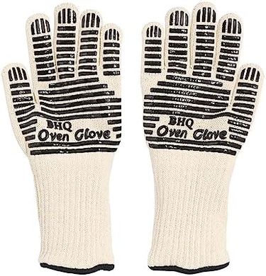 Guantes de barbacoa VIP Pioneer: resistentes al calor, antideslizantes, 33 cm.