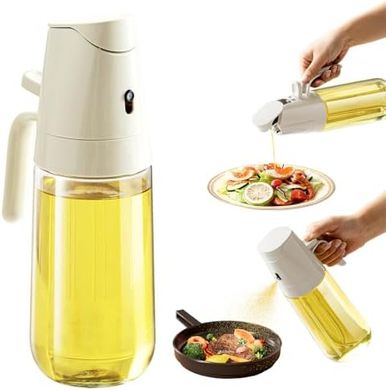 Dispensador de aceite 2 en 1: botella de vidrio para cocinar