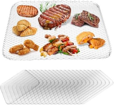 Alfombrillas de malla desechables para barbacoa: 16x12 pulgadas.