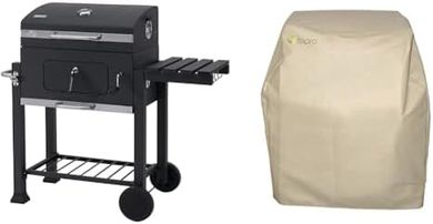 Parrilla Tepro Toronto Click: barbacoa de carbón esmaltada con funda.