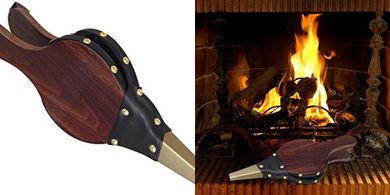Ventilador de chimenea portátil: para interior, exterior y barbacoas.
