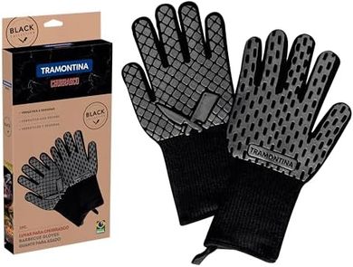 Guantes Tramontina Churrasco: Aramida, Silicona, Resistentes al Fuego