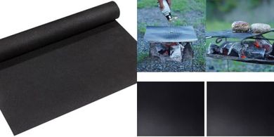4 alfombrillas antiadherentes para barbacoa, resistentes al calor, reutilizables, para hornear, color negro, fáciles de limpiar, antiadherentes, resistentes al calor, fáciles de limpiar