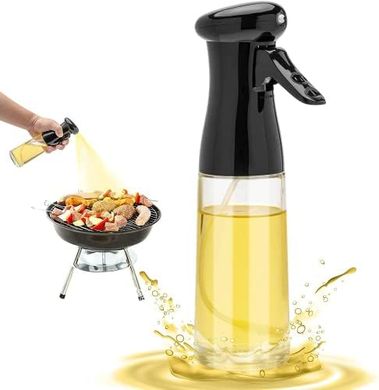 Pulverizador de aceite de oliva: botella vidrio 200ml recargable