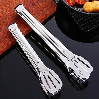 Pinzas de cocina multifunción de acero inoxidable (23,3 cm)