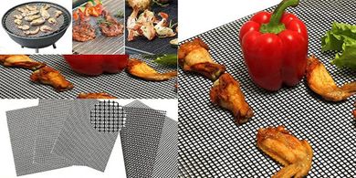 Alfombrilla barbacoa reutilizable: antiadherente y resistente al fuego.
