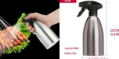 Botella pulverizadora aceite cocina (500ml)