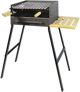 Parrilla Barbacoa Imex El Zorro: acero inoxidable, 75x44x37 cm.