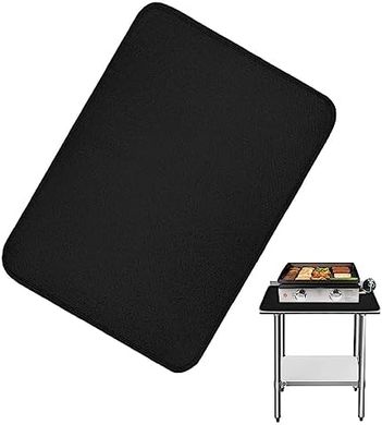 ZONEWD Alfombrilla para parrilla de barbacoa, almohadilla de barbacoa para parrilla, almohadilla cuadrada de silicona resistente al calor, accesorios de parrilla para césped, patio, césped, patio