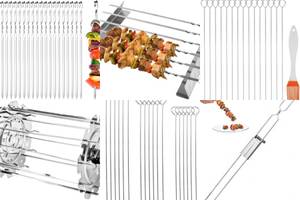 Las 5 Mejores Brochetas de Acero Inoxidable con Gancho para Barbacoa